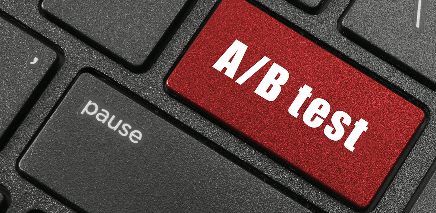 A/B Testing button