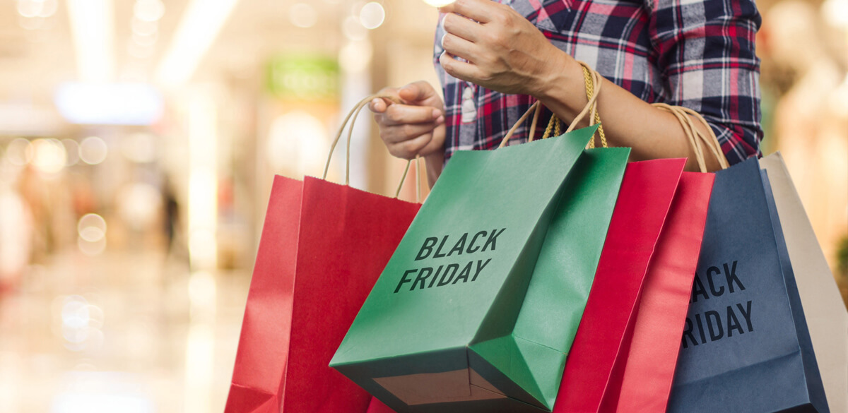 Shopper out during Black Friday