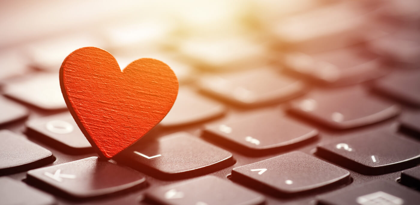 Heart on a keyboard