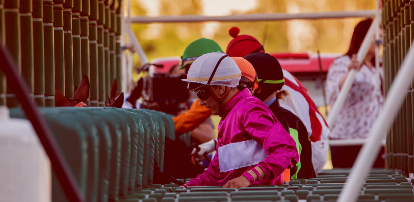 Jockeys in the paddock