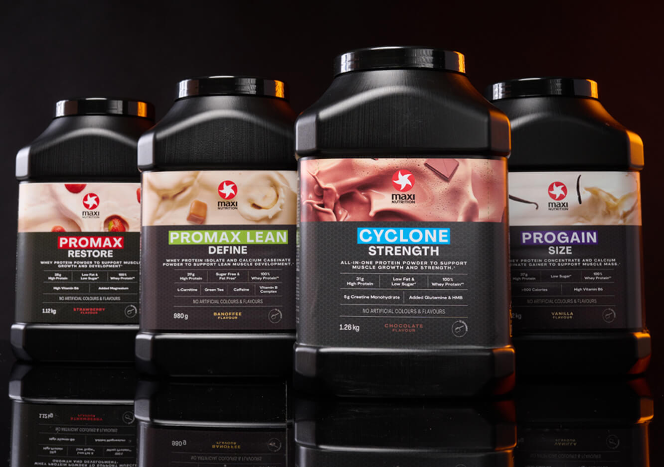 MaxiNutrition Product Shots