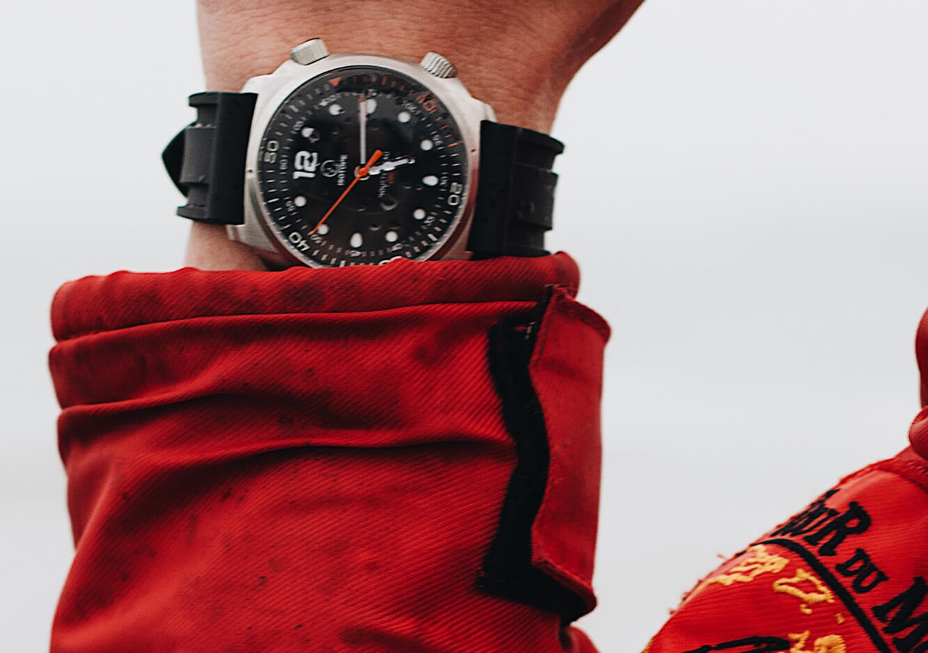 Sports watch in the mountains